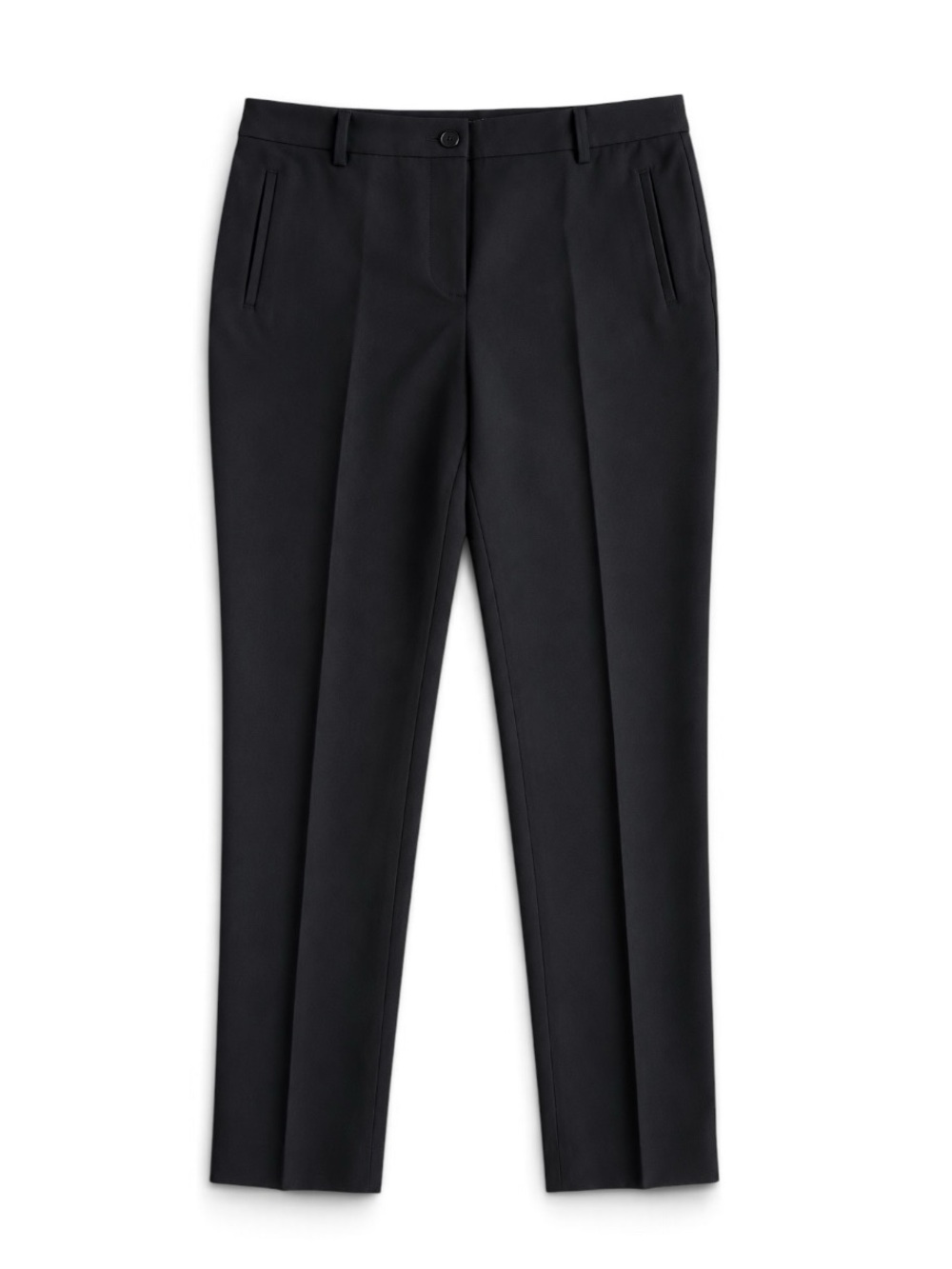 Talbots Hampshire Ankle Pants Black Stretch Trousers Size 10